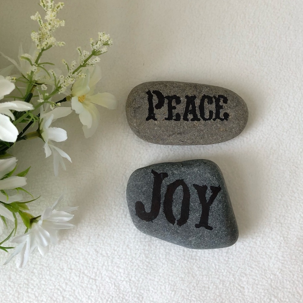 Zen Affirmation Serenity Natural Stones